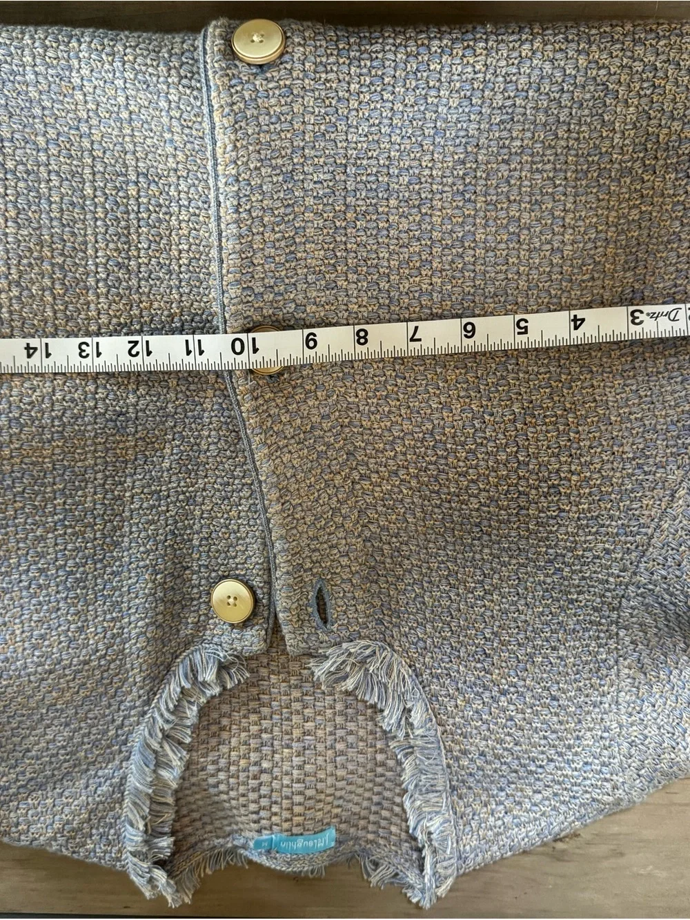 J. McLaughlin Woven Gray Knit Sweater - Picture 6 of 8